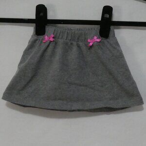 CIRCO | 3 months | Grey Skirt With Pink Bows | No Pockets